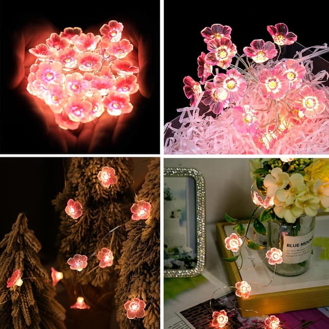 Detalle 1 de A.bigwhale Kirschblüten Lichterkette 4 m