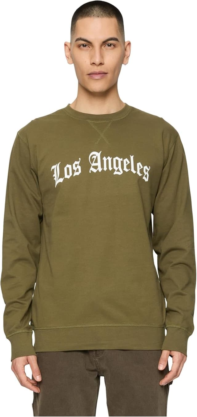Detalle de Mister Tee Los Angeles Wording Crewneck Sweatshirt XS