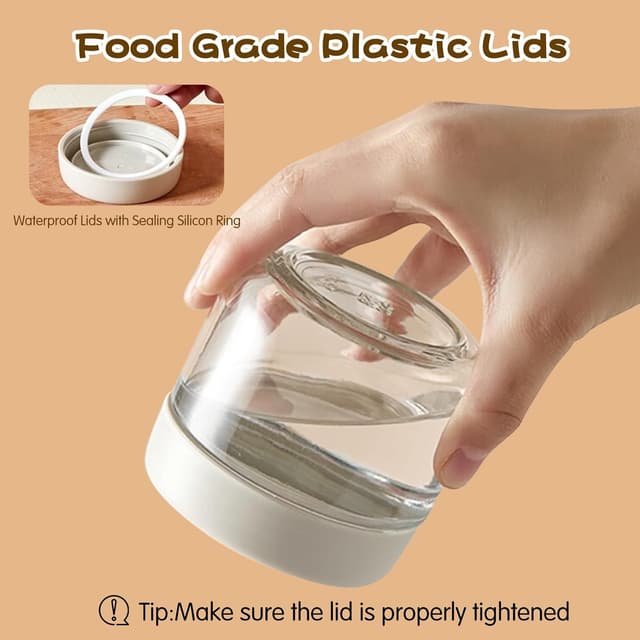 Detalle de YUEYEE 300 ml Einmachglas 4er Pack đ„Ł