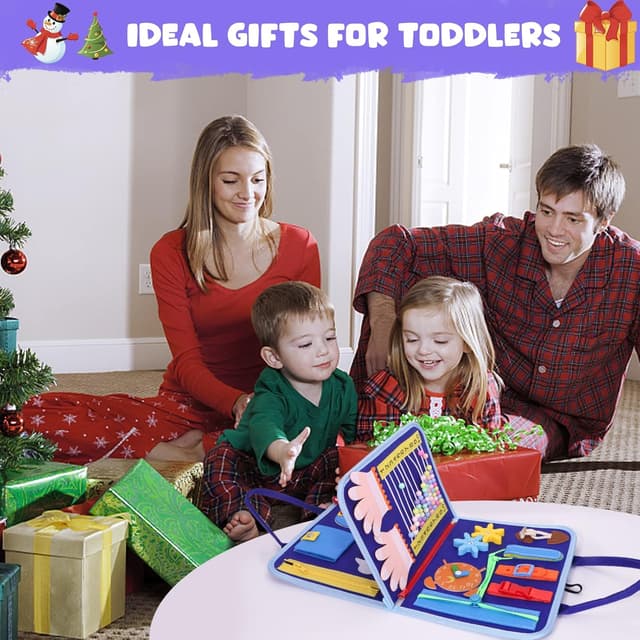 Thumbnail 6 de Montessori busy board sensory toy 18 activities