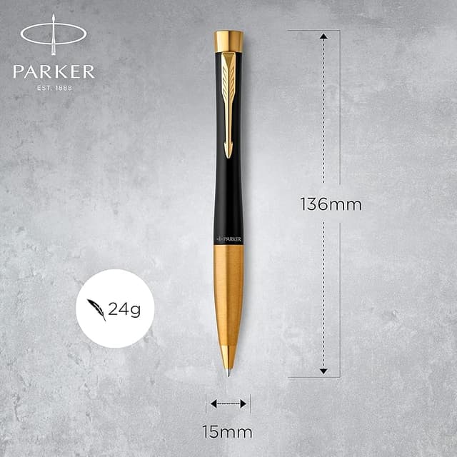 Thumbnail 2 de PARKER Urban Twist Bolígrafo Negro con Detalles Dorados ✍