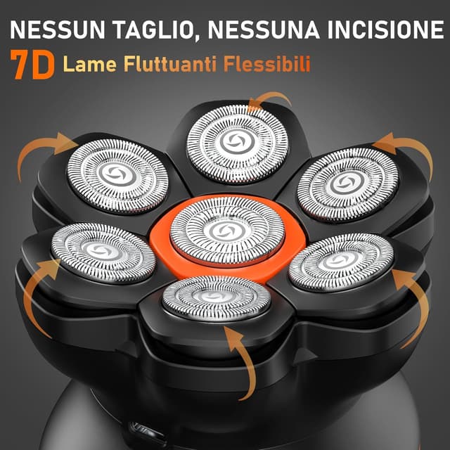 Detalle 2 de MAXGROOM 7D Rasoio Testa Calva 0 mm