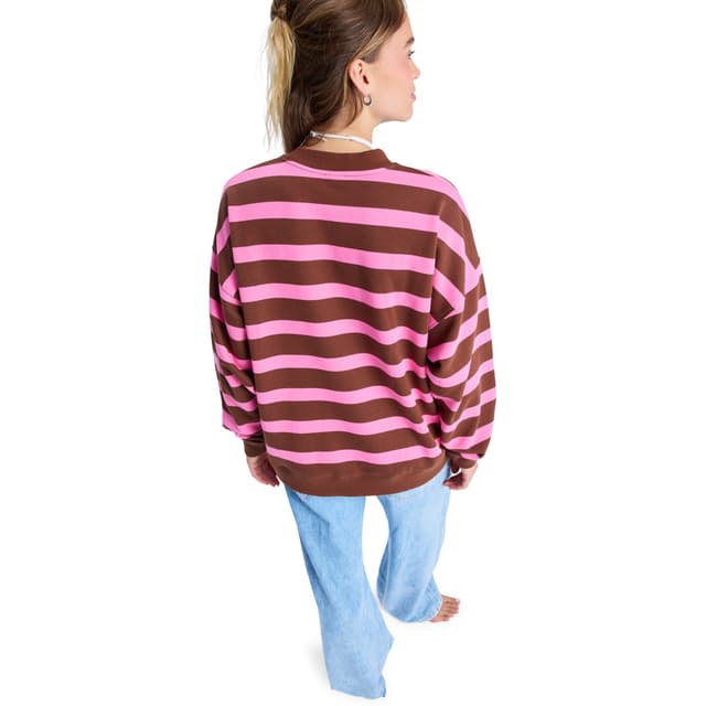 Detalle 2 de Roxy Strictly Stripes Oversized — Sudadera mujer