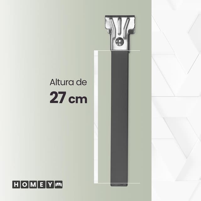 Detalle 2 de Homey - Patas cuadradas con abrazadera para somier 30x30mm