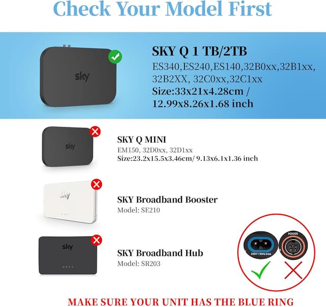 Detalle 2 de Cozycase Sky Q Wall Mount for 1TB TV Box