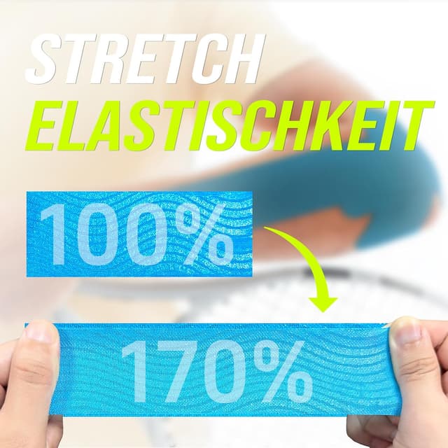 Thumbnail 6 de Ceeport Kinesiotapes 5 cm x 5 m (3 Rollen) – Kinesiologie Tape für Knie, Schulter, Knöchel & mehr