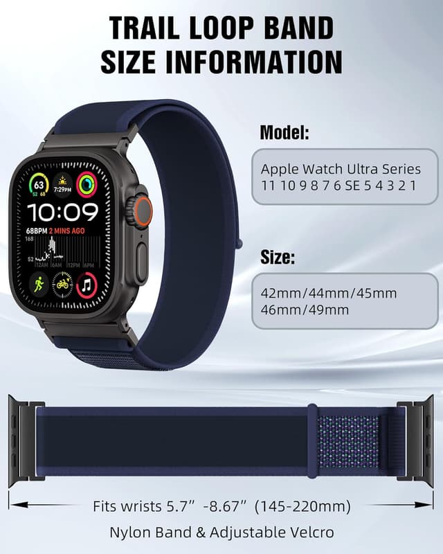 Detalle de Higgs Trail Loop Nylon Armband 49mm