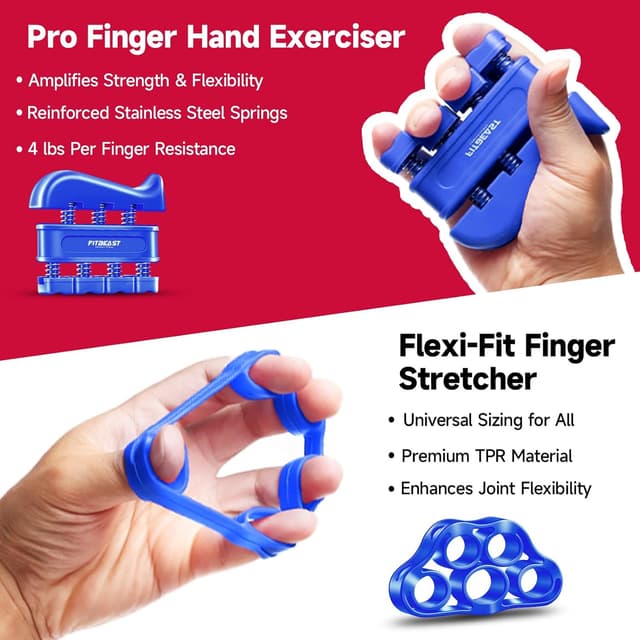Detalle de FitBeast Grip Strengthener 5 Pack for Forearm Strength