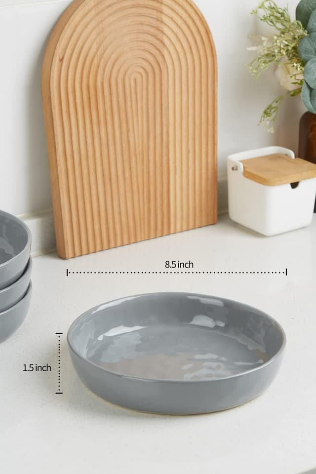 Detalle 2 de famiware Mars 8.5" Pasta Bowl Set — Cinnamon Brown 🍽