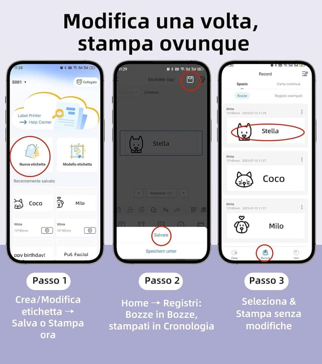 Thumbnail 5 de ORGSTA S001 etichettatrice termica portatile Bluetooth per etichette