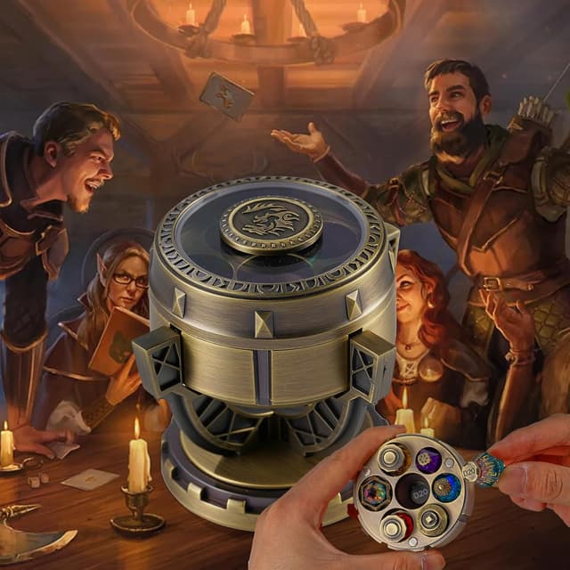 Thumbnail 6 de 2026 DND Dice Set Alchemist’s Metallic Elixir 7-Piece Metal & Resin Dice Collection (Bronze)