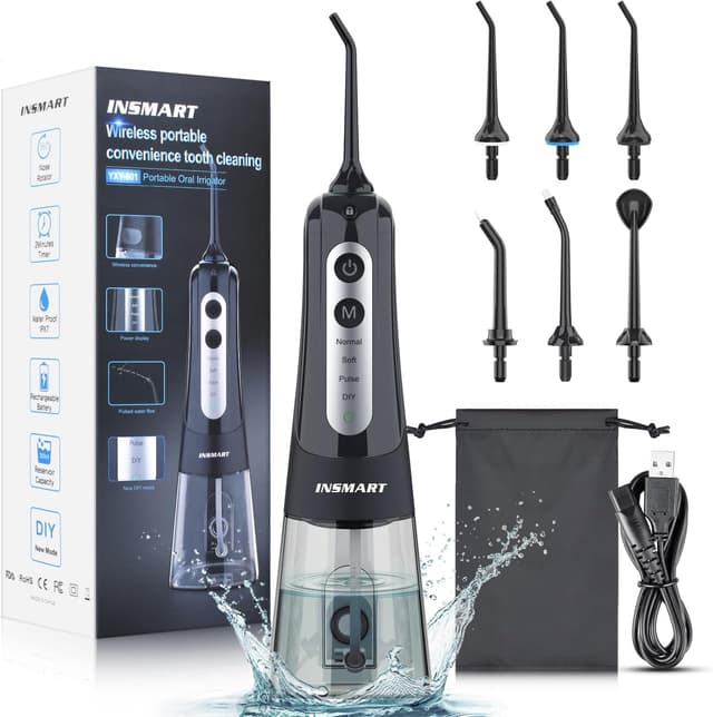 Detalle de INSMART Professional Water Flosser 300ml 💧🦷