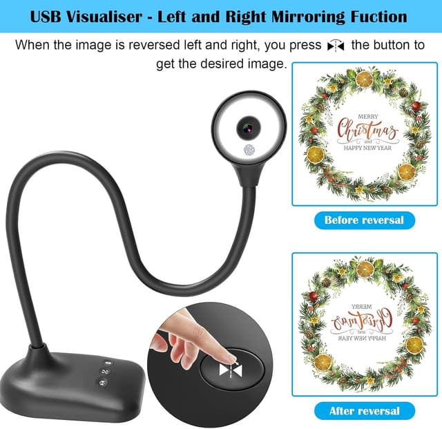 Detalle de THUSTAND Cámara de Documentos USB con Luz LED para Enseñanza