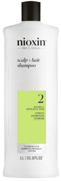 Detalle de Nioxin 2 ChampĂș para Cabello natural debilitado 1000 ml đ§