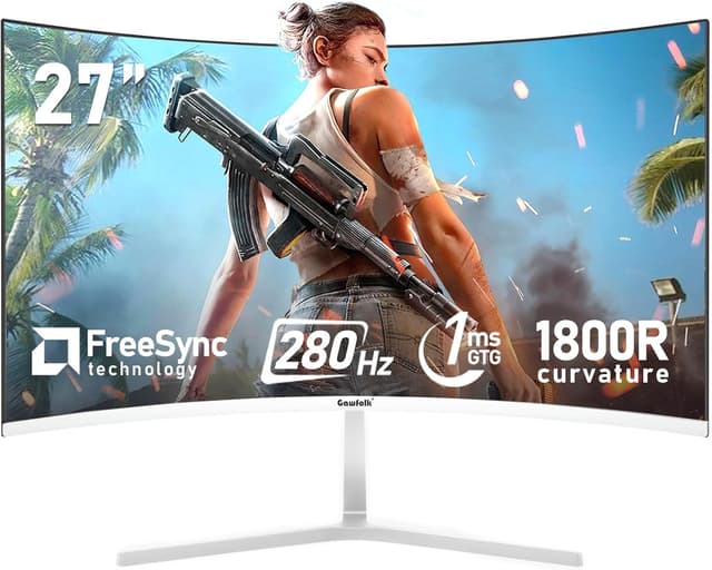 Detalle de Gawfolk 27-inch Curved Gaming Monitor 280Hz