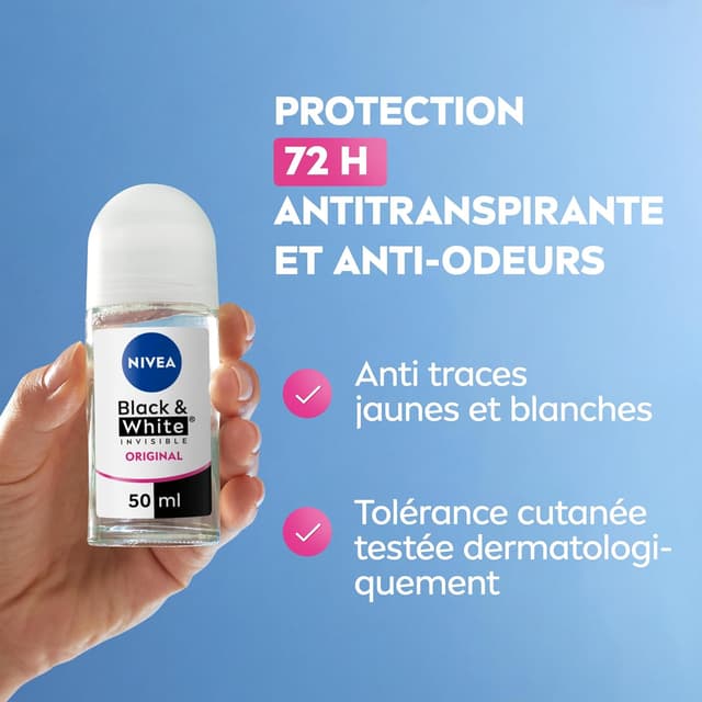 Thumbnail 1 de NIVEA Déodorant Bille Black & White 72 h