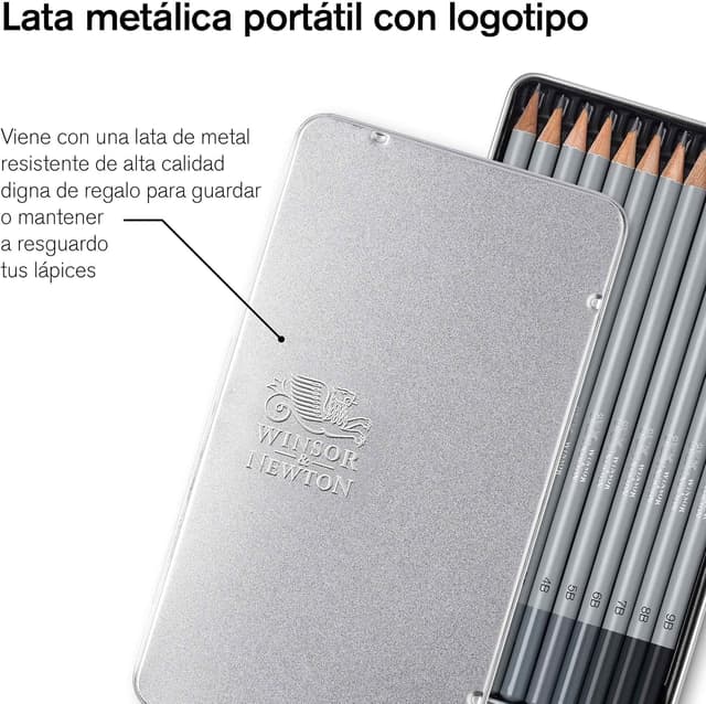 Thumbnail 5 de Winsor & Newton Studio Collection - 12 Lápices de Grafito Suaves ✏