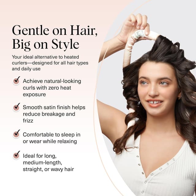 Thumbnail 2 de Kitsch Satin Heatless Curlers Set 34