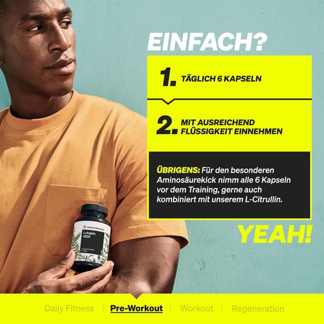 Thumbnail 4 de natural elements L-Arginin 4.500 mg Kapseln