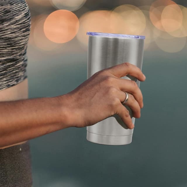 Thumbnail 6 de AEPDTD 20 oz Coffee Travel Tumbler (Stainless Steel Double-Wall Vacuum) with Lid — 8-Pack