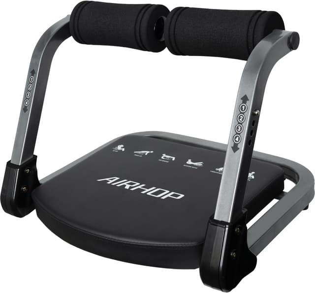 Detalle de AIRHOP 8-in-1 Smart Core Ab Machine: klappbarer Bauchtrainer bis 100 kg für Zuhause & Büro