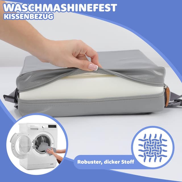 Detalle 2 de Totsy Baby rehausseur de chaise enfant en mousse 33x33x8 cm avec housse lavable