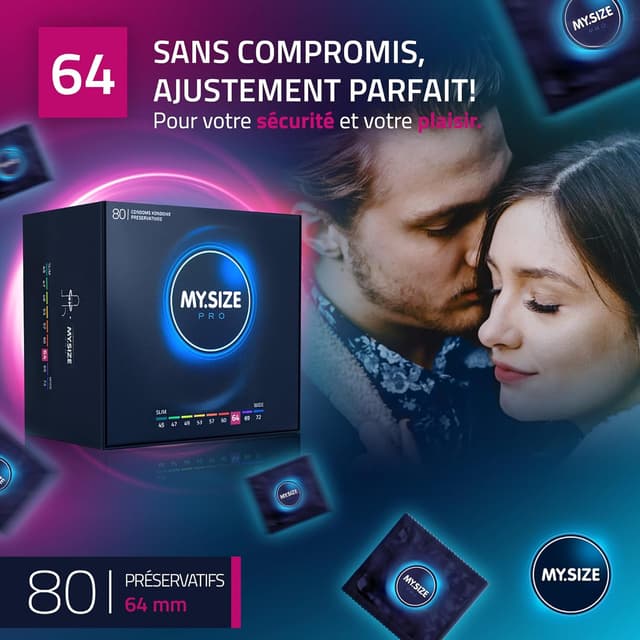 Detalle 2 de MY SIZE PRO 80, taille 6, 64 mm, préservatifs