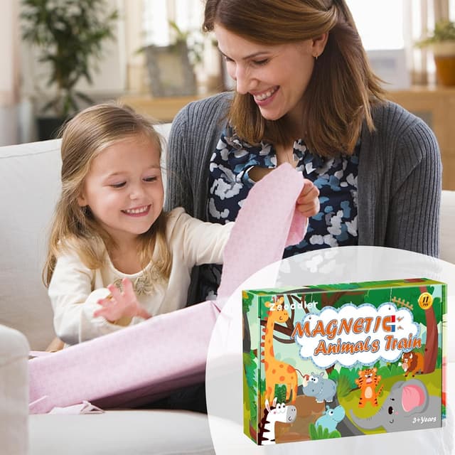 Thumbnail 6 de Zeoddler 11 Magnetic Wooden Train Set