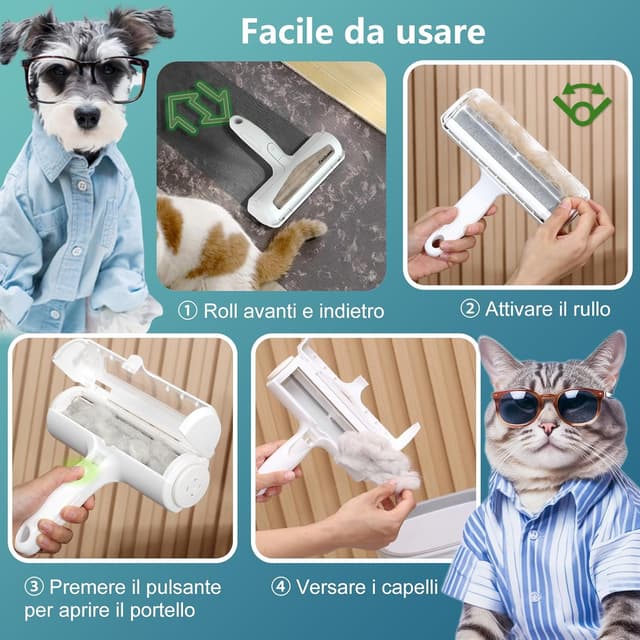 Thumbnail 3 de Petqueen Togli Peli Animali Spazzola riutilizzabile 🧹