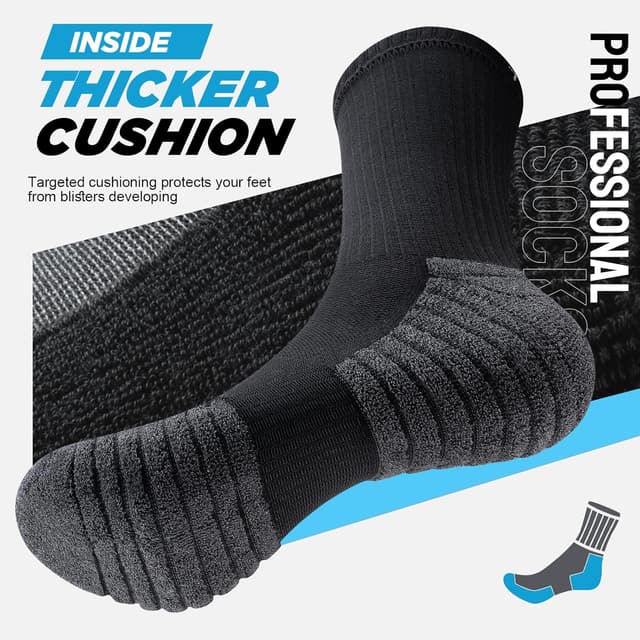 Detalle 2 de TANSTC Mens Wicking Socks 6 Pairs