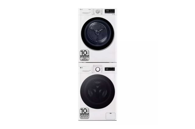 Detalle de TORRE1009KG.SET.EEES.C Torre de lavado blanca 10 kg, 1.400 rpm