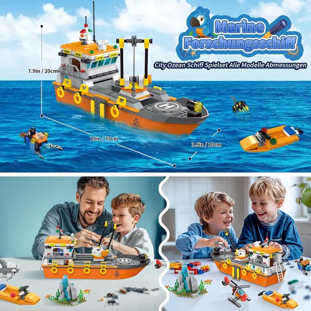 Thumbnail 4 de kiothdre City Forschungsschiff 511 Teile 🚢