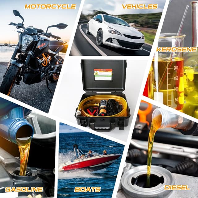 Thumbnail 6 de Steauty 12V Fuel Transfer Pump Kit 75W