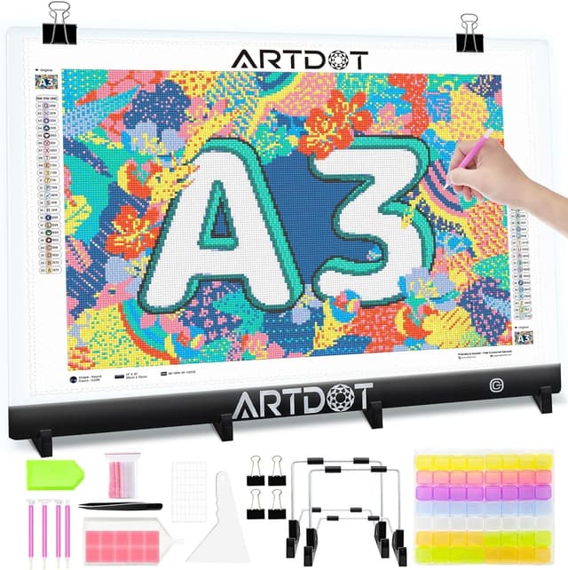 Imagen de ARTDOT A3 LED Light Pad 31 x 42cm 1500 Lux en OfertitasTOP