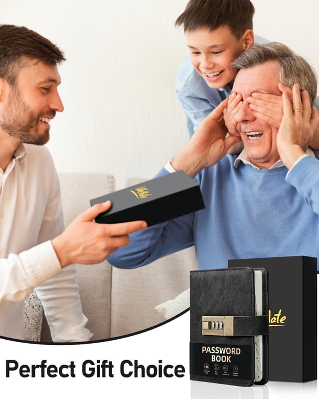 Thumbnail 2 de WEMATE Password Book with Lock