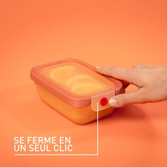 Detalle 2 de Emsa oneClick N1231000 – lot de 5 boîtes de conservation hermétiques à fermeture en un clic