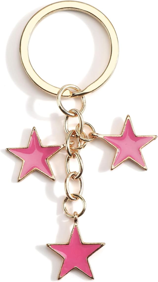 Thumbnail 6 de OBEISN Stern-Schlüsselanhänger mit fünfzackigem Stern – Geschenkidee für Freunde & für Frauen