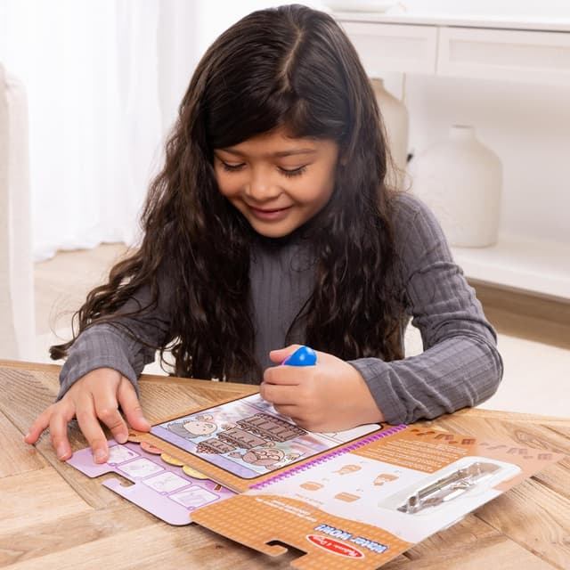 Detalle de Melissa & Doug Scented Water Wow – Blocco attività riutilizzabile da colorare con acqua, formato viaggio “Dolcetti”