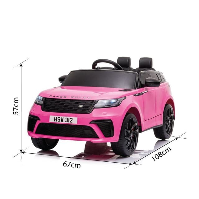 Detalle 2 de Ataa Cars Range Rover Velar coche eléctrico 12V rosa