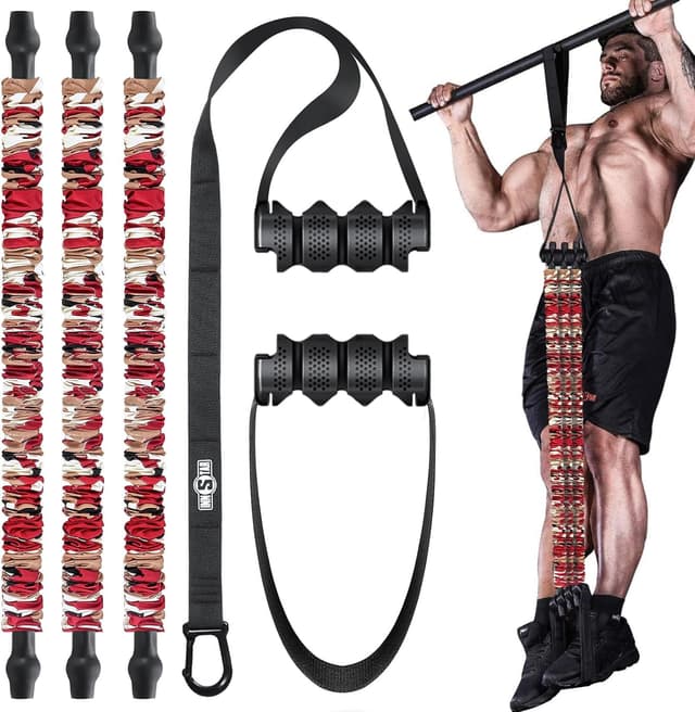 Detalle de INNSTAR Klimmzugband & Klimmzughilfe-Bänder Set (verstellbar, für Pull-ups im Home Gym)