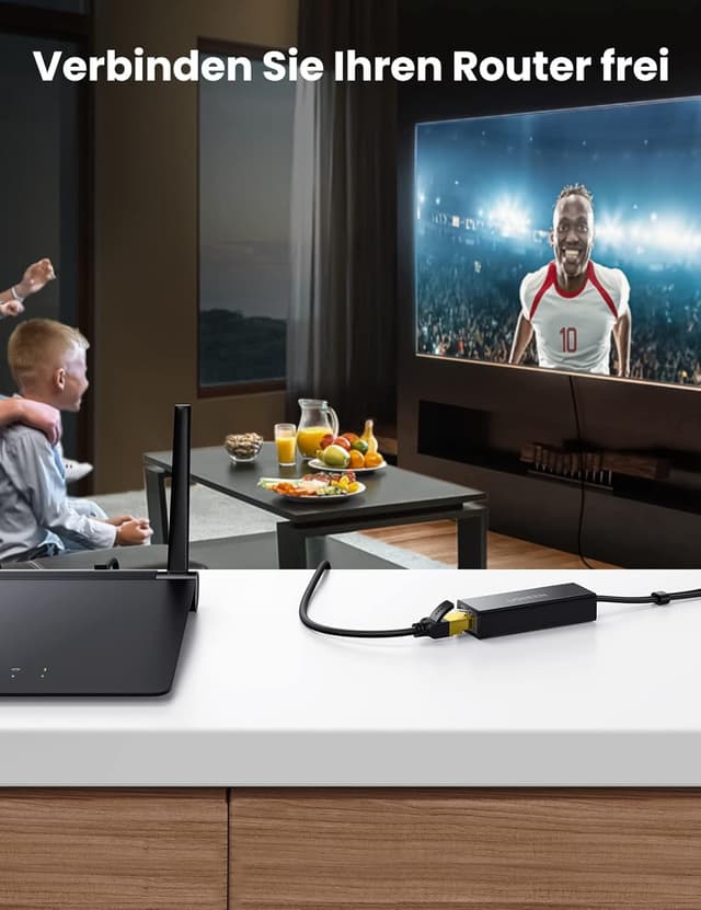 Thumbnail 6 de UGREEN Ethernet Adapter für Chromecast und TV Stick (Micro USB auf RJ45 LAN, USB 2.0 Stromversorgung)