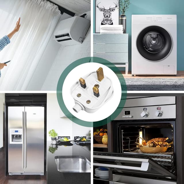 Thumbnail 6 de 13 Amp fused UK 3 pin plug, 4 pack