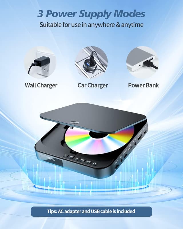 Thumbnail 3 de DESOBRY Mini DVD Player HDMI 1080P