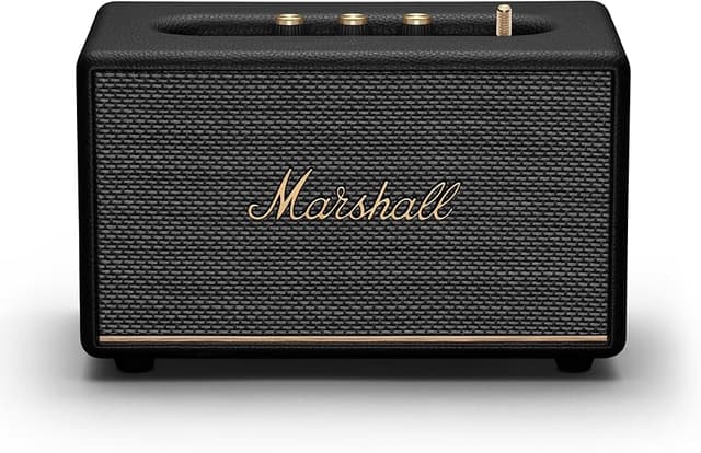 Detalle de Marshall Acton III 🎶 Altavoz Bluetooth inalámbrico, Negro elegante