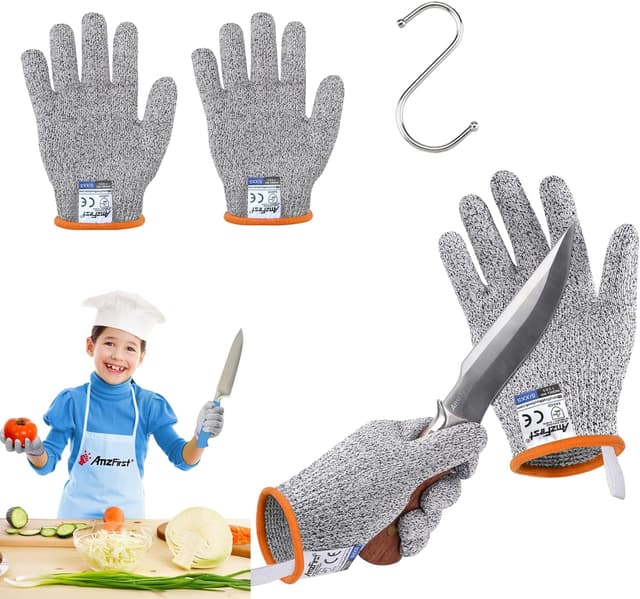 Detalle de Schnittschutzhandschuhe Kinder Level 5, 2 Paar