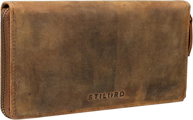 Detalle de STILORD Emilia Billetera cuero RFID