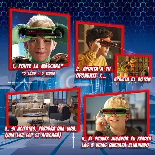 Detalle 1 de Bizak Laser Shoot 8 m, 5 vidas por jugador