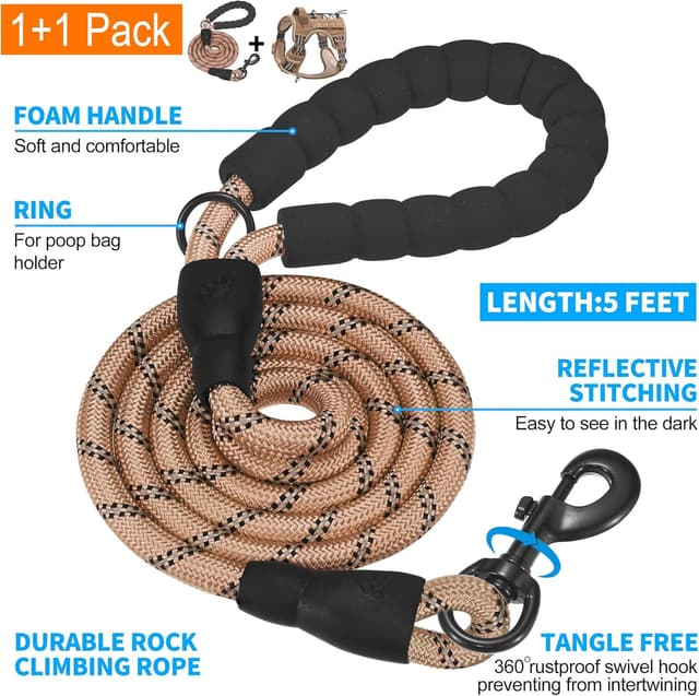 Thumbnail 4 de Haapaw Heavy Duty Tactical Dog Harness Large
