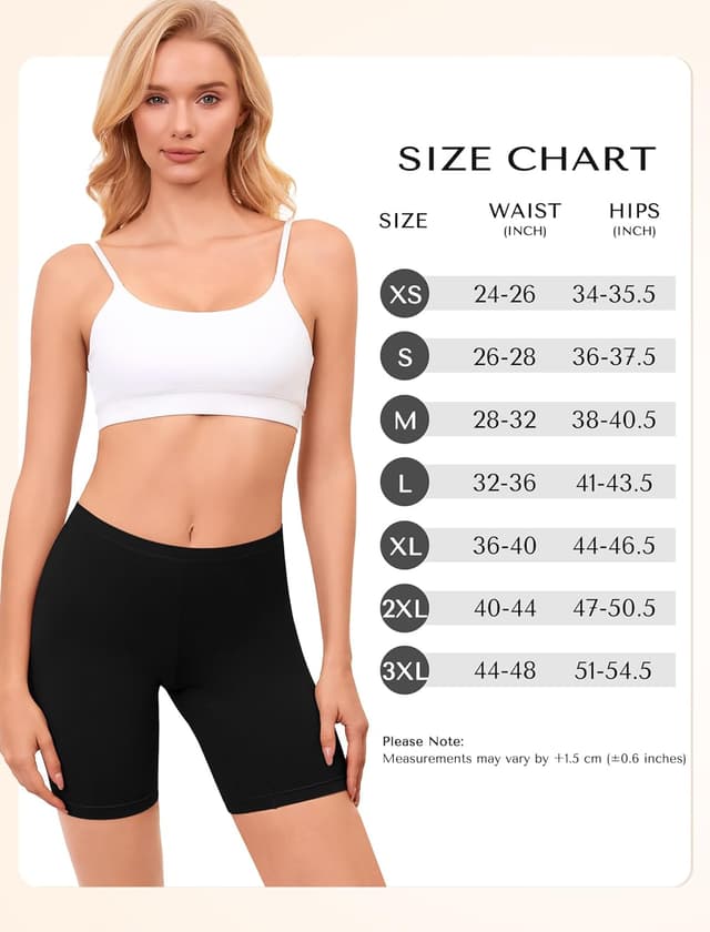 Thumbnail 6 de VOENXE Cotton Shorts for Women (Boxers/Anti‑Chafing Boyshorts) – 4 Pack