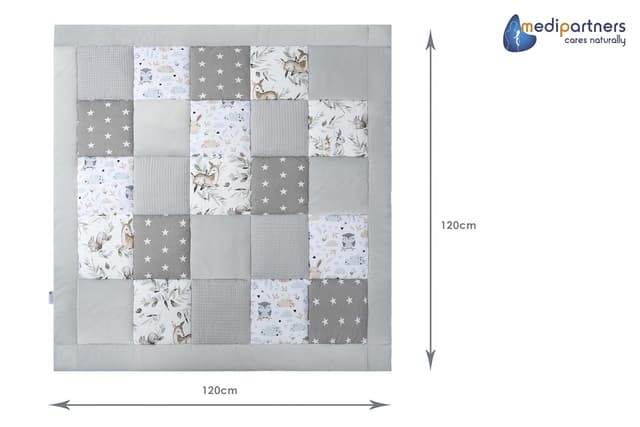 Detalle 1 de Medi Partners Krabbeldecke 120x120 cm
